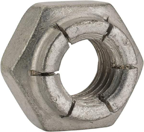 Flex-Loc - 3/8-16 UNC Grade 2 Heavy Hex Lock Nut with Expanding Flex Top - Cadmium-Plated Finish, Meets Military Specifications - Best Tool & Supply