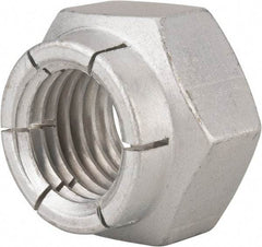 Flex-Loc - 1-8 UNC Grade 2 Heavy Hex Lock Nut with Expanding Flex Top - Cadmium-Plated Finish, Meets Military Specifications - Best Tool & Supply