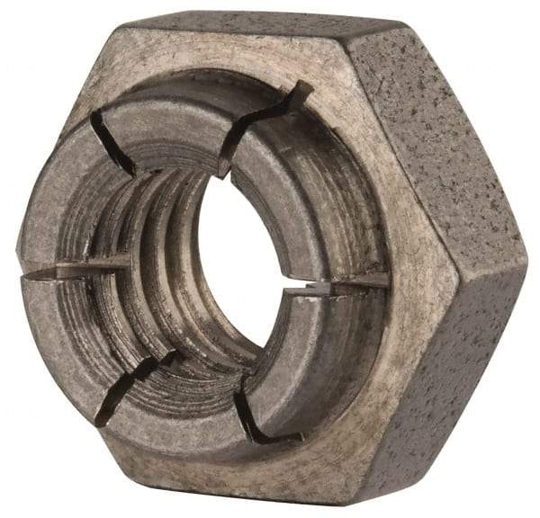 Flex-Loc - 5/16-18 UNC 18-8 Heavy Hex Lock Nut with Expanding Flex Top - Uncoated, Meets Military Specifications - Best Tool & Supply