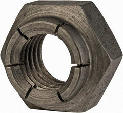 Flex-Loc - 1/2-13 UNC 18-8 Heavy Hex Lock Nut with Expanding Flex Top - Uncoated, Meets Military Specifications - Best Tool & Supply