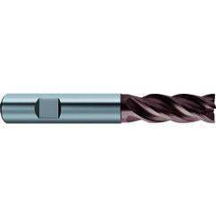 3/4x3/4x1-1/2x4 4Fl Carbide RF100 Diver End Mill-.0240 Chamfer-Weldon Shank-nano-Si - Best Tool & Supply