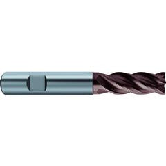 3/16x3/16x3/8x2 4Fl Carbide RF100 Diver End Mill-.0059 Chamfer-Cylindrical Shank-nano-Si - Best Tool & Supply