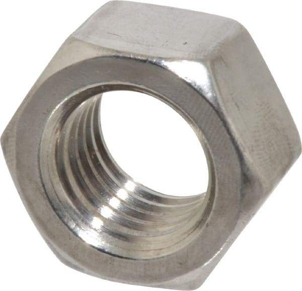 Value Collection - 3/4-10 UNC Stainless Steel Right Hand Hex Nut - 1-1/8" Across Flats, 41/64" High, Uncoated - Best Tool & Supply