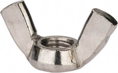 Value Collection - 1/2-13 UNC, Stainless Steel Standard Wing Nut - Grade 18-8, 1.94" Wing Span, 1" Wing Span - Best Tool & Supply