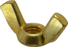 Value Collection - 5/16-18 UNC, Brass Standard Wing Nut - 1-1/4" Wing Span, 0.66" Wing Span - Best Tool & Supply