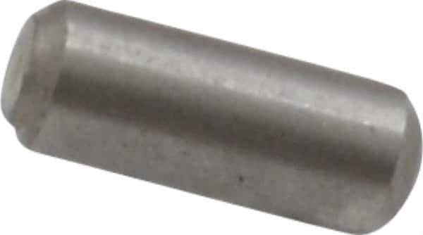 Value Collection - 3/32" Diam x 1/4" Pin Length 18-8 Stainless Steel Standard Dowel Pin - Bright Finish - Best Tool & Supply