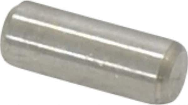 Value Collection - 3/16" Diam x 1/2" Pin Length 18-8 Stainless Steel Standard Dowel Pin - Bright Finish - Best Tool & Supply