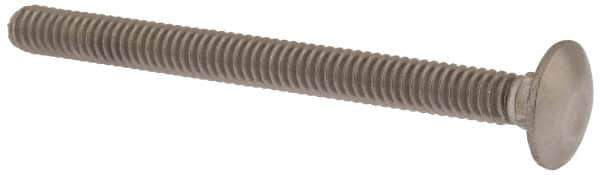 Value Collection - 1/4-20 UNC 3" Length Under Head, Standard Square Neck, Carriage Bolt - 18-8 Stainless Steel, Uncoated - Best Tool & Supply