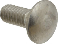 Value Collection - 5/16-18 UNC 3/4" Length Under Head, Standard Square Neck, Carriage Bolt - 18-8 Stainless Steel, Uncoated - Best Tool & Supply