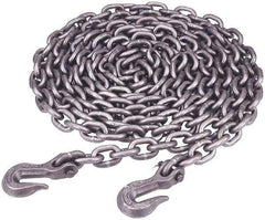 Peerless Chain - 16 Ft. Long, 5400 Lbs. Load Capacity, Carbon Steel Tie Down Chain - 4 Grade, 1.33 Inch Inside Long x 0.569 Inch Inside Wide - Best Tool & Supply