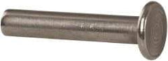 RivetKing - 3/16" Body Diam, Round Uncoated Stainless Steel Solid Rivet - 1" Length Under Head, Grade 18-8 - Best Tool & Supply