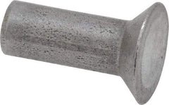 RivetKing - 3/16" Body Diam, Countersunk Uncoated Steel Solid Rivet - 1/2" Length Under Head, 90° Countersunk Head Angle - Best Tool & Supply