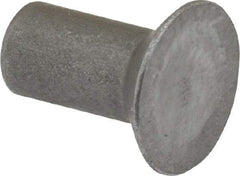 RivetKing - 1/4" Body Diam, Countersunk Steel Solid Rivet - 1/2" Length Under Head, 90° Countersunk Head Angle - Best Tool & Supply