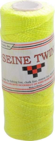 Value Collection - Nylon Braided Twine - 155 Lbs. Breaking Strength, Yellow - Best Tool & Supply