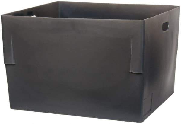 Bayhead Products - Gray Polyethylene Tote Container - Nesting, 26" Long x 22" Wide x 17" High - Best Tool & Supply