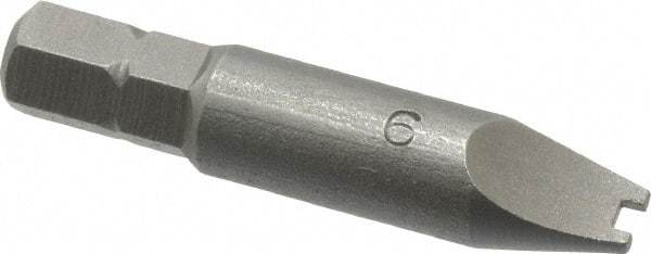 Value Collection - #6 Spanner Screwdriver Bit - 1-1/2" OAL - Best Tool & Supply