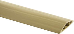 Hubbell Wiring Device-Kellems - 1 Channel, 10 Ft Long, 7.9mm Max Compatible Cable Diam, Beige PVC On Floor Cable Cover - 2-3/4" Overall Width x 13.5mm Overall Height, 15.2mm Channel Width x 7.9mm Channel Height - Best Tool & Supply