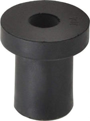 Au-Ve-Co Products - 1/4-20, 0.74" Diam x 0.187" Thick Flange, Rubber Insulated Rivet Nut - UNC Thread, Neoprene, 0.642" Long x 1/2" Body Diam, 0.829" OAL - Best Tool & Supply