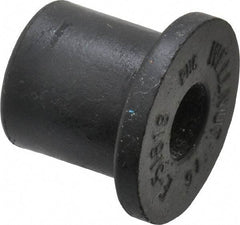 Au-Ve-Co Products - 5/16-18, 7/8" Diam x 1/8" Thick Flange, Rubber Insulated Rivet Nut - UNC Thread, Neoprene, 0.6" Long x 0.62" Body Diam, 0.725" OAL - Best Tool & Supply