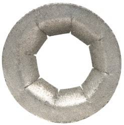 Au-Ve-Co Products - 17/32" OD, Spring Steel Push Nut - Zinc-Plated, 1/4" Shaft Diam - Best Tool & Supply