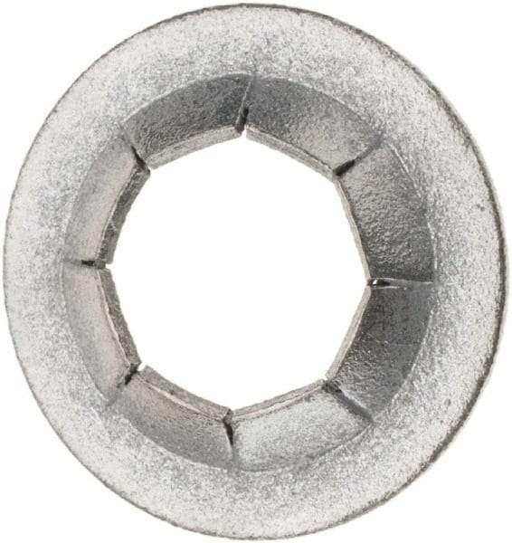 Value Collection - 3/4" OD, Spring Steel Push Nut - Zinc-Plated, 3/8" Shaft Diam - Best Tool & Supply