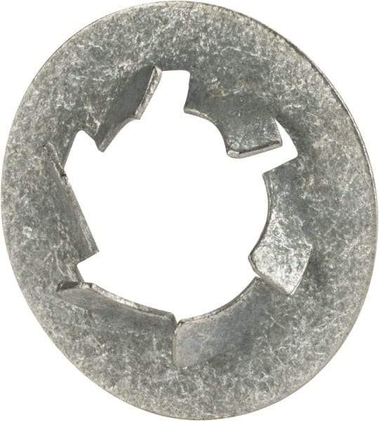 Value Collection - 7/16" Screw, 27/32" OD, Spring Steel Push Nut - Zinc-Plated - Best Tool & Supply