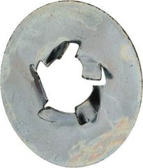 Au-Ve-Co Products - M6x1.00 Screw, 17mm OD, Spring Steel Push Nut - Zinc-Plated - Best Tool & Supply