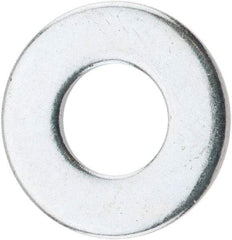 Value Collection - 1/4" Screw, Steel SAE Flat Washer - 9/32" ID x 5/8" OD, 1/16" Thick, Zinc-Plated Finish - Best Tool & Supply