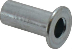 Value Collection - #6-32, 0.01 to 0.08" Grip, #12, Steel Standard Rivet Nut - Flat Head - Best Tool & Supply