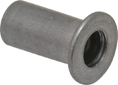 Value Collection - #8-32, 0.01 to 0.08" Grip, #2, Aluminum Standard Rivet Nut - Flat Head - Best Tool & Supply