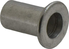 Value Collection - 3/8-16, 0.03 to 0.115" Grip, 1/2" Drill, Aluminum Standard Rivet Nut - Flat Head - Best Tool & Supply