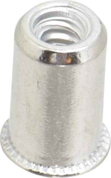 Value Collection - #6-32, 0.01 to 0.08" Grip, #12, Aluminum Standard Rivet Nut - Expander Head - Best Tool & Supply