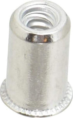 Value Collection - #6-32, 0.01 to 0.08" Grip, #12, Aluminum Standard Rivet Nut - Expander Head - Best Tool & Supply