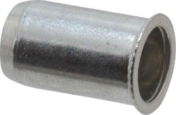 Value Collection - #10-24, 0.01 to 0.08" Grip, Aluminum Standard Rivet Nut - Drill Size Letter F, Expander Head - Best Tool & Supply