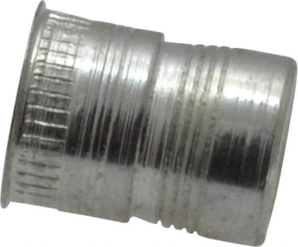 Marson - 1/4-20, 0.51" OAL, Thread-Sert Threaded Insert - 0.391" Hole Diam, 0.408" Head Diam, Steel - Best Tool & Supply