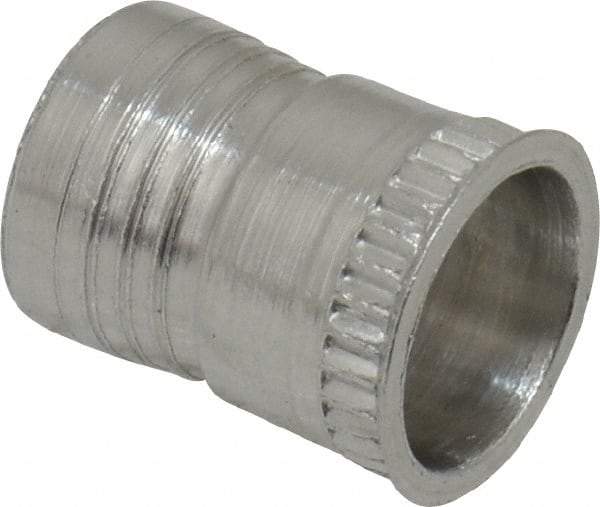 Marson - #10-32, 3/8" OAL, Thread-Sert Threaded Insert - 0.281" Hole Diam, 0.314" Head Diam, Aluminum - Best Tool & Supply