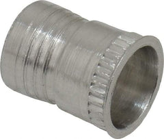 Marson - #10-32, 3/8" OAL, Thread-Sert Threaded Insert - 0.281" Hole Diam, 0.314" Head Diam, Aluminum - Best Tool & Supply