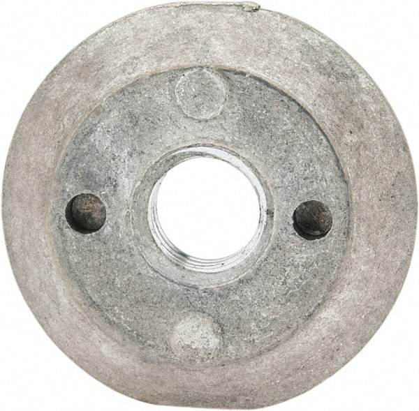 Made in USA - 5/16-18, Alloy Steel, Zinc Plated, Right Hand Spherical Fixture Nut - 1/4" High - Best Tool & Supply