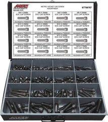 Value Collection - 168 Piece Alloy Steel Socket Head Cap Screws - M8 to M16 Thread - Best Tool & Supply