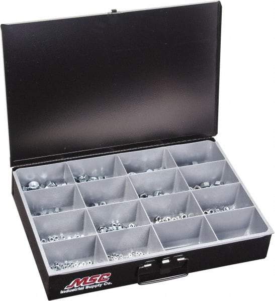 Value Collection - M4x0.7 to M16x2 Thread, 665 Piece Steel Nut Assortment - Grade 2 - Best Tool & Supply