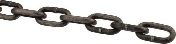 Peerless Chain - 3/16" Welded Proof Coil Chain - 800 Lb Capacity, Grade 30, Carbon Steel, Self-Colored Finish - Best Tool & Supply