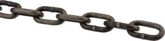 Peerless Chain - 3/16" Welded Proof Coil Chain - 800 Lb Capacity, Grade 30, Carbon Steel, Self-Colored Finish - Best Tool & Supply