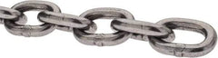 Peerless Chain - 1/4" Welded Proof Coil Chain - 1,300 Lb Capacity, Grade 30, Carbon Steel, Self-Colored Finish - Best Tool & Supply