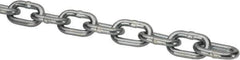 Peerless Chain - 3/16" Welded Proof Coil Chain - 800 Lb Capacity, Grade 30, Carbon Steel, Zinc Plated Finish - Best Tool & Supply