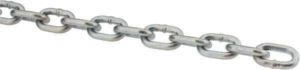 Peerless Chain - #2 Welded Straight Link Machine Chain - 325 Lb Capacity, Steel, Zinc Plated Finish - Best Tool & Supply