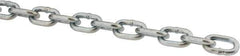 Peerless Chain - #2 Welded Straight Link Machine Chain - 325 Lb Capacity, Steel, Zinc Plated Finish - Best Tool & Supply