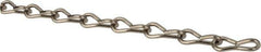 Made in USA - 0.062" Diam Stainless Steel Single Jack Chain - 10 Lb Load Limit, 23 Links per Foot, #16 - Best Tool & Supply