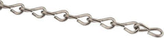 Made in USA - 0.08" Diam Stainless Steel Single Jack Chain - 16 Lb Load Limit, 19 Links per Foot, #14 - Best Tool & Supply