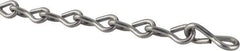 Made in USA - 0.08" Diam Steel Single Jack Chain - 16 Lb Load Limit, #14, Zinc Plated Finish - Best Tool & Supply