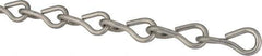 Made in USA - 0.135" Diam Steel Single Jack Chain - 43 Lb Load Limit, #10, Pre-Galvanized Finish - Best Tool & Supply